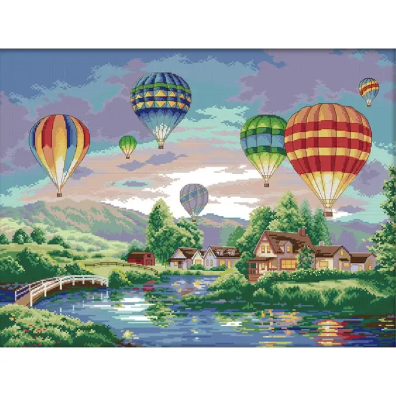 Home Textiles Discount - Красочные воздушные шары, Набор для вышивки