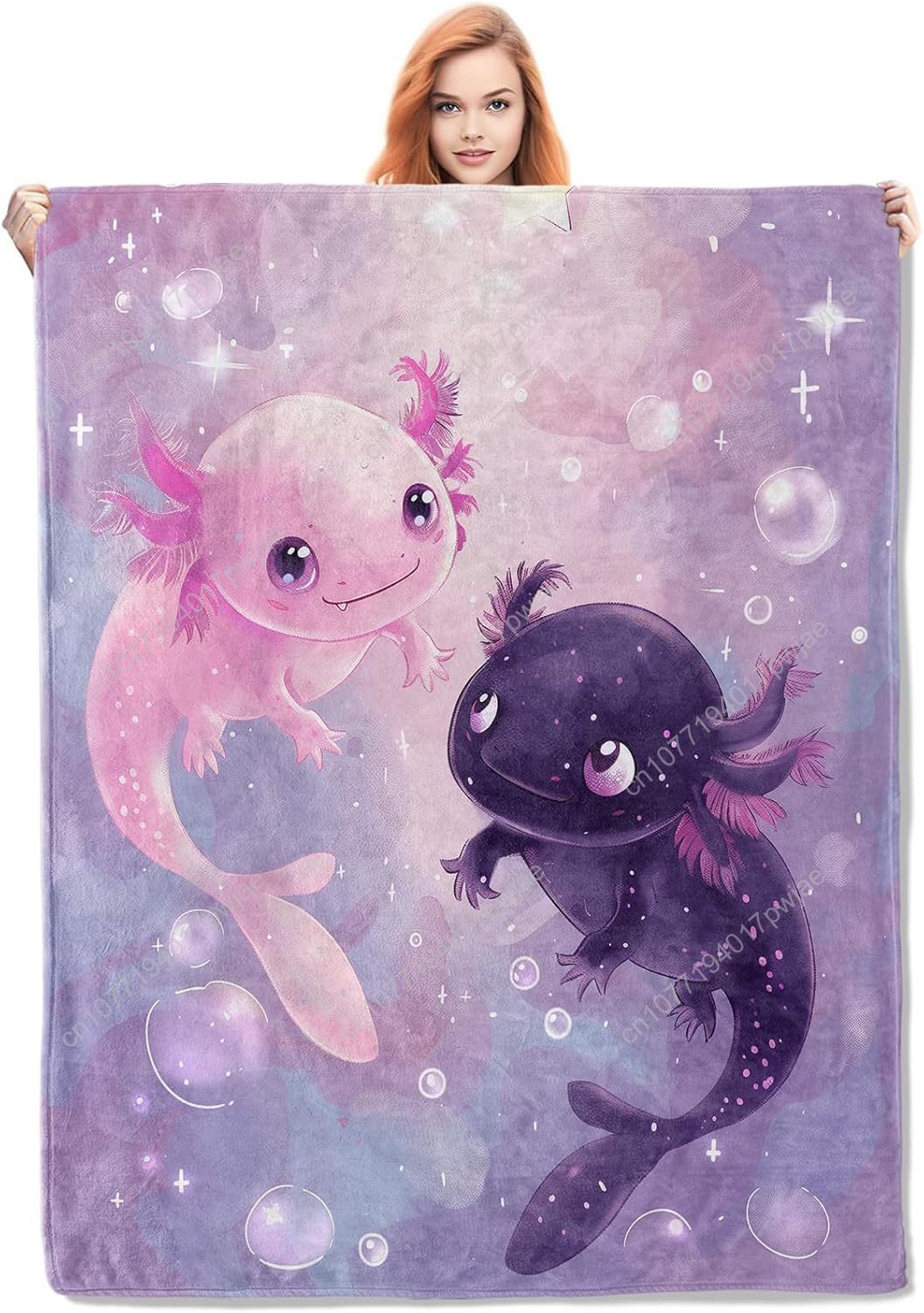 Home Textiles Blanket - Одеяло Axolotl, милые фланелевые одеяла Axolotls,