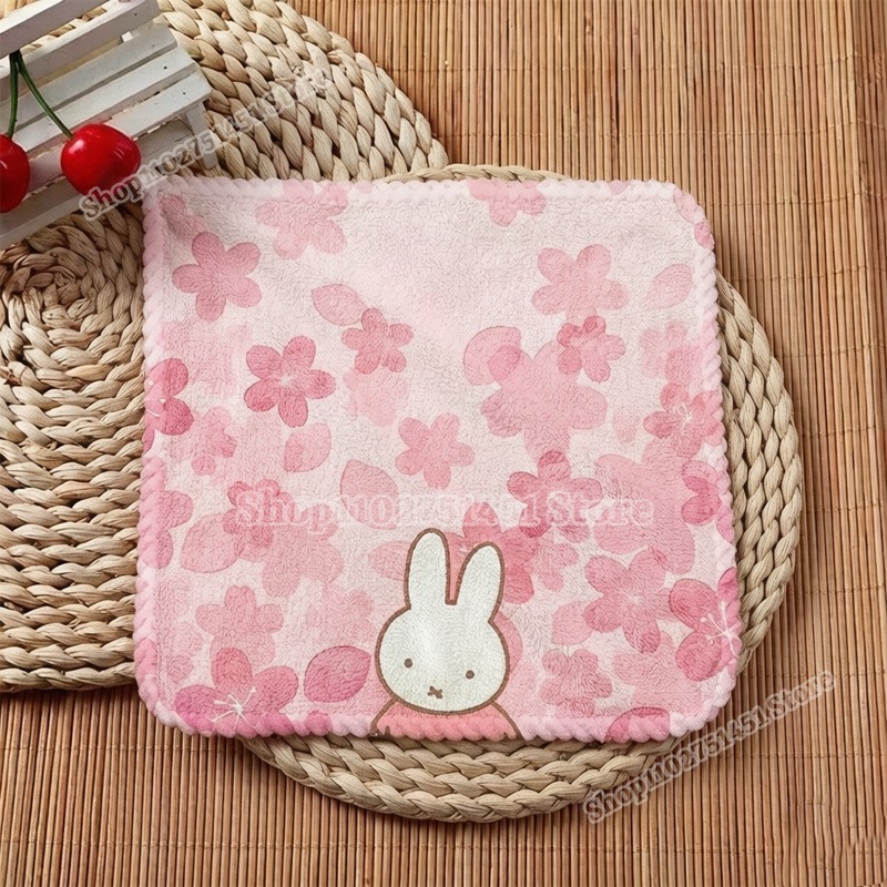 Home Textiles Face Towel - Милый набор квадратных полотенец с принтом