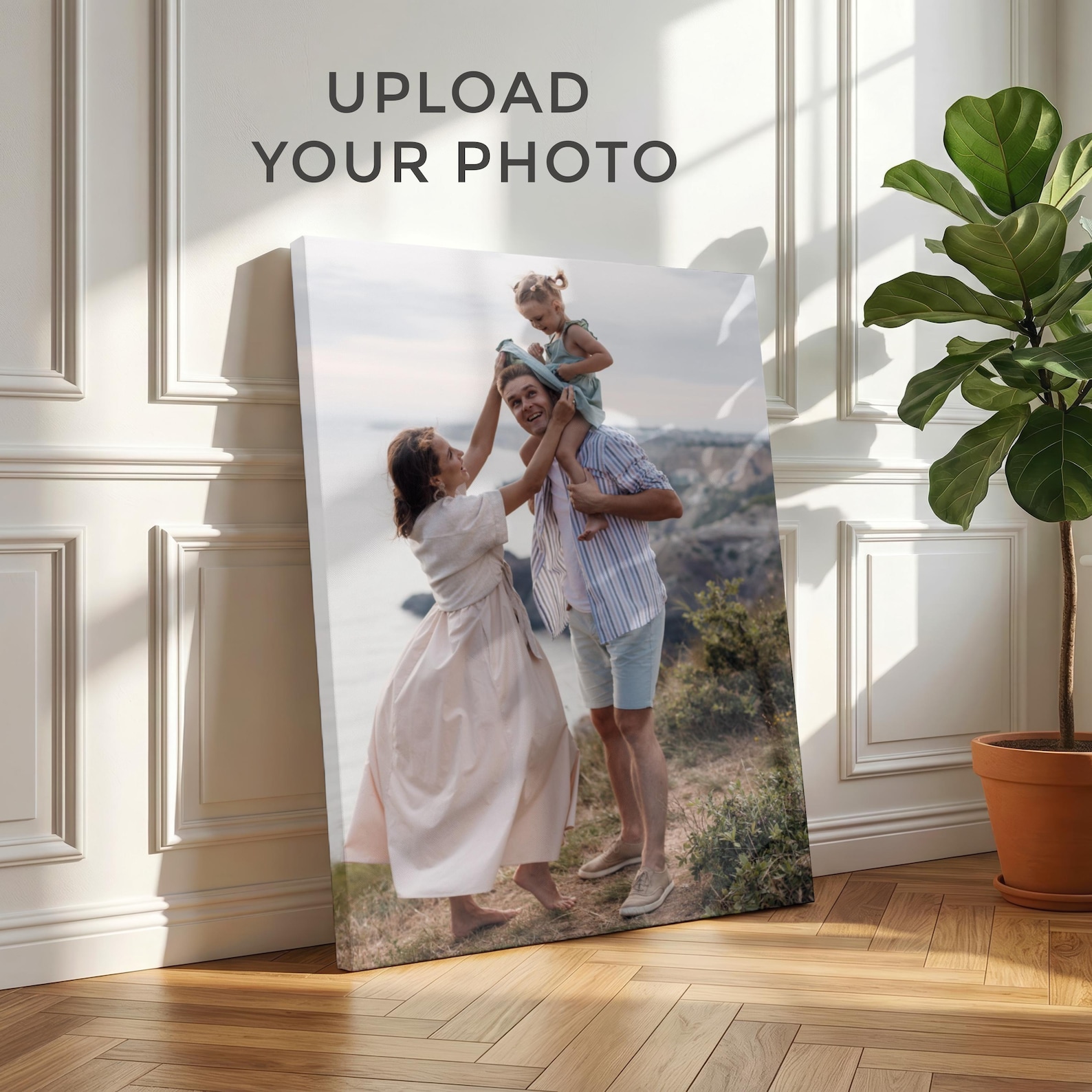 Home Textiles Store - Персонализированный фотохолст, Настенный декор с семейным