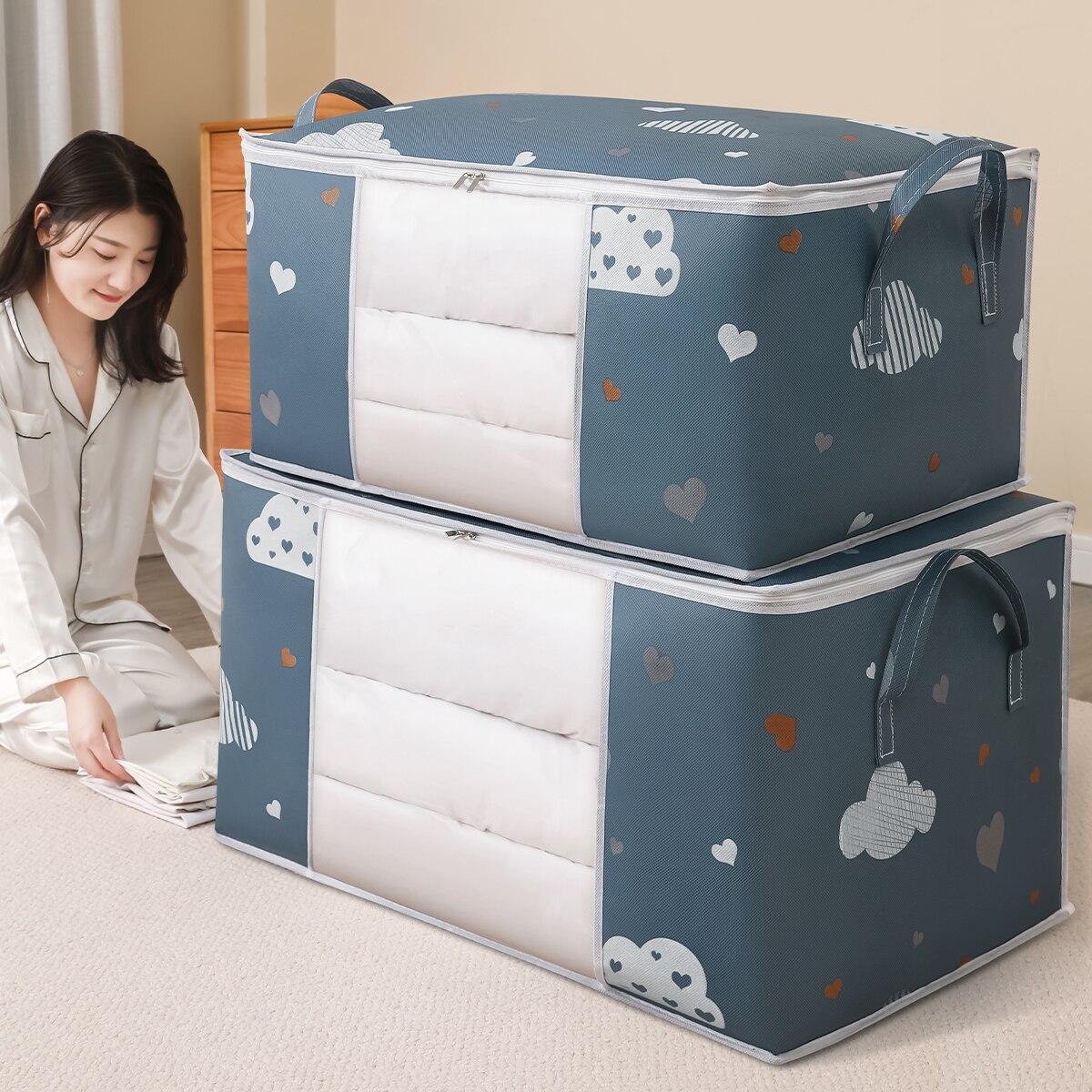 Home Textiles Blanket - Сумка-органайзер для хранения одежды большой емкости