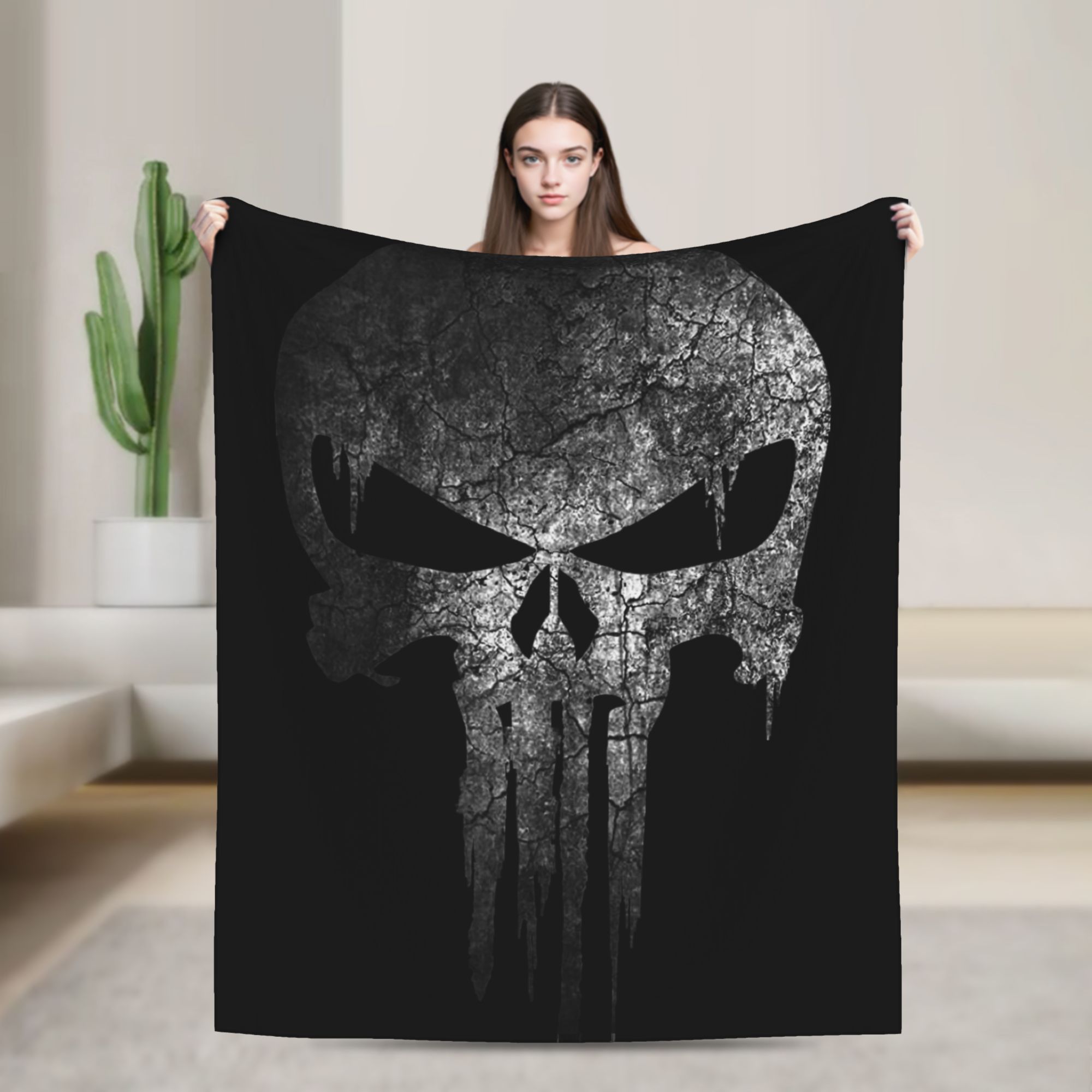 Home Textiles Blanket - Пледы Punishers из флиса: легкие покрывала