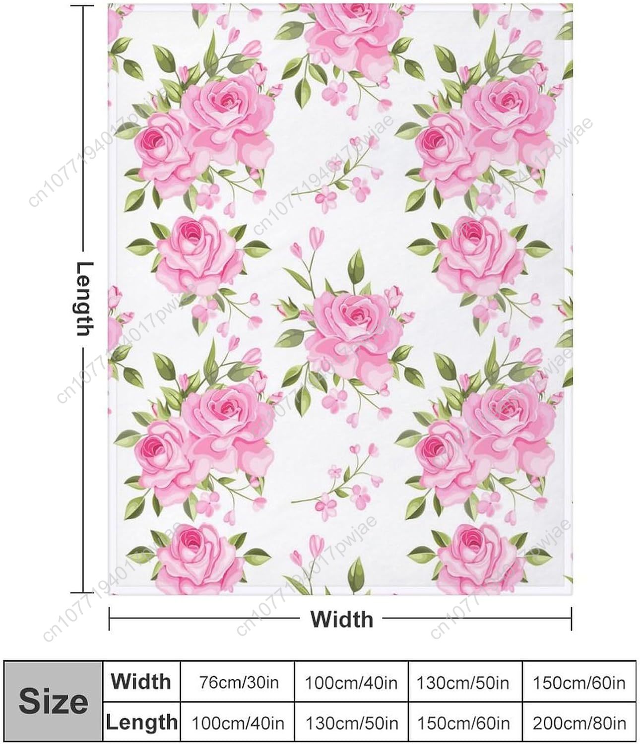 Одеяло с розовым цветком, цвет – обзор и цена Home Textiles Blanket