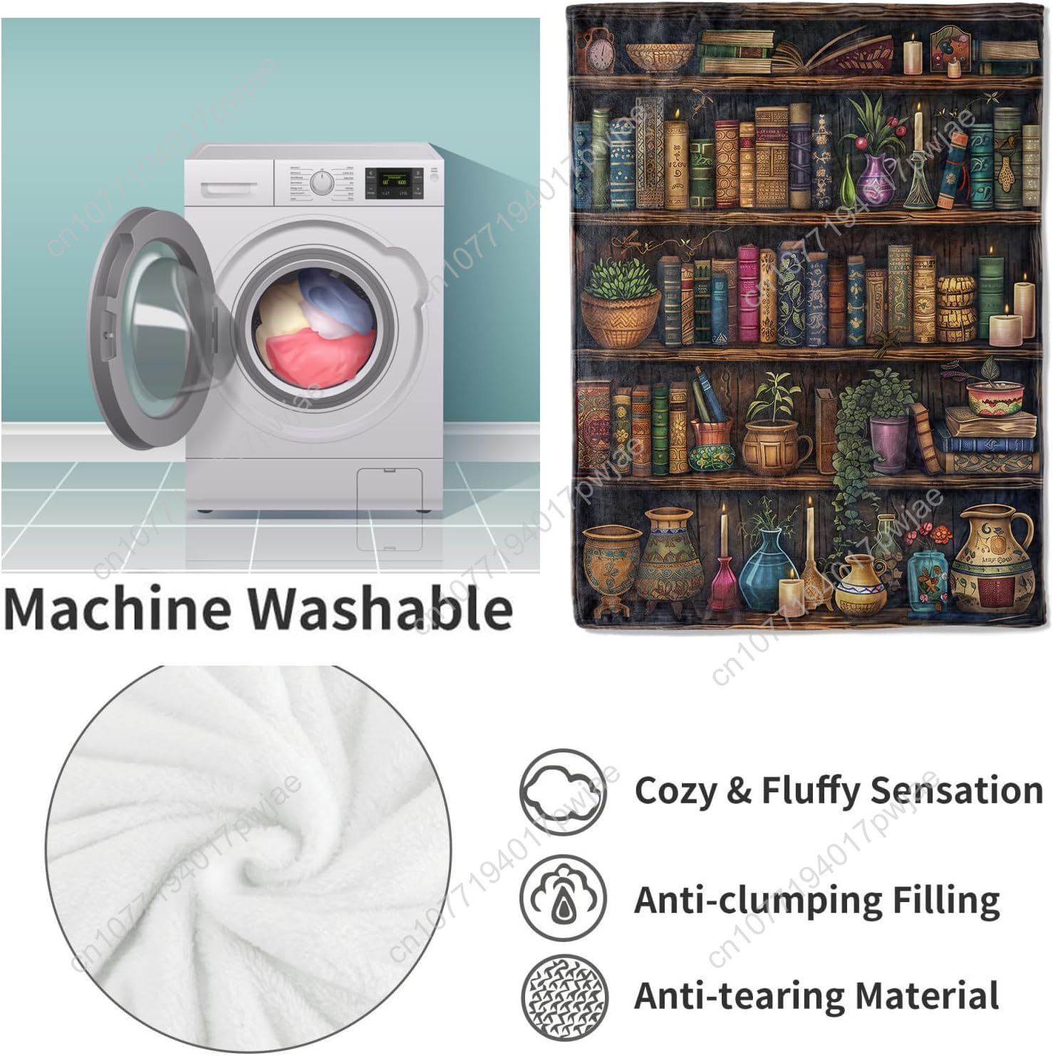 Винтажное одеяло для книжной п – обзор и цена Home Textiles Blanket