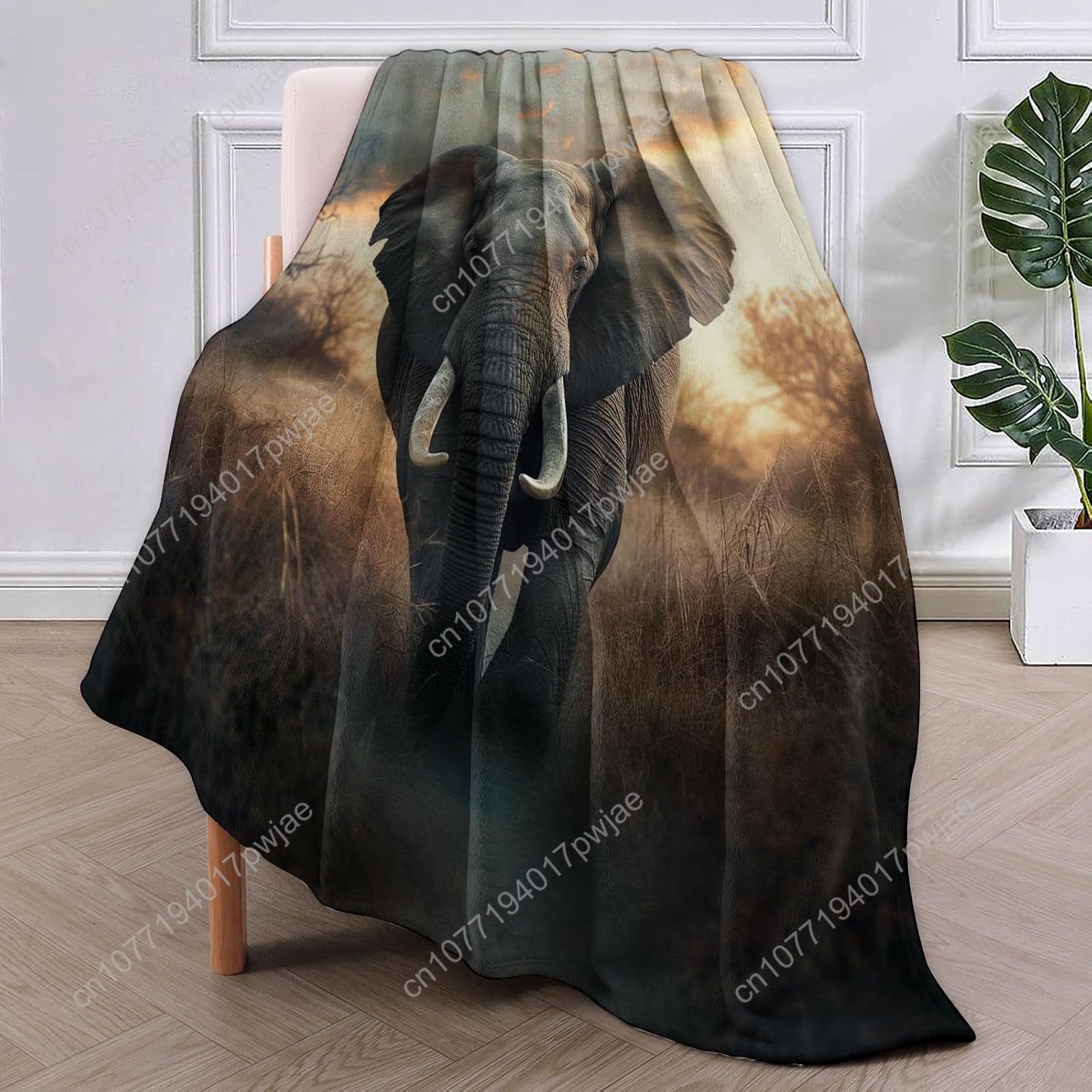 Флисовое одеяло со слоном, реа – обзор и цена Home Textiles Blanket