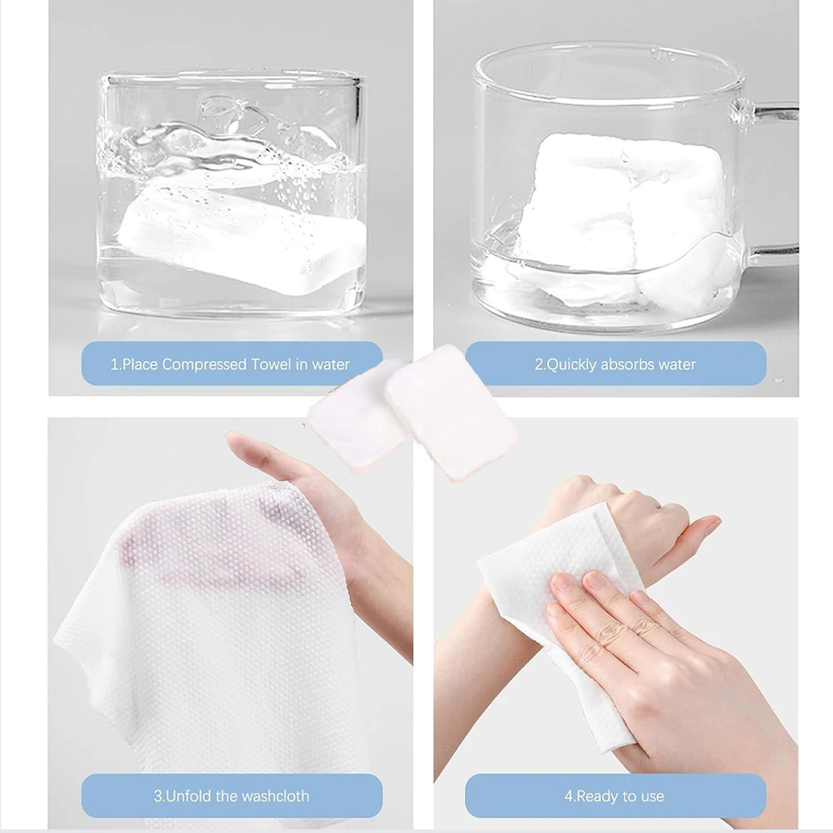 100 шт. портативных сжатых сал – обзор и цена Home Textiles Face Towel