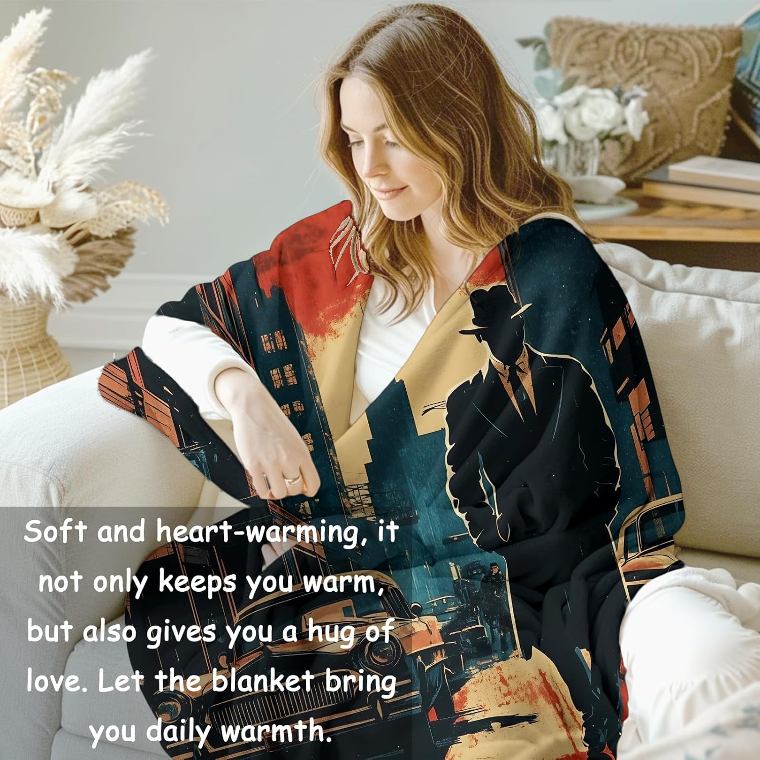 Одеяло Noir Detective, подарки – обзор и цена Home Textiles Blanket