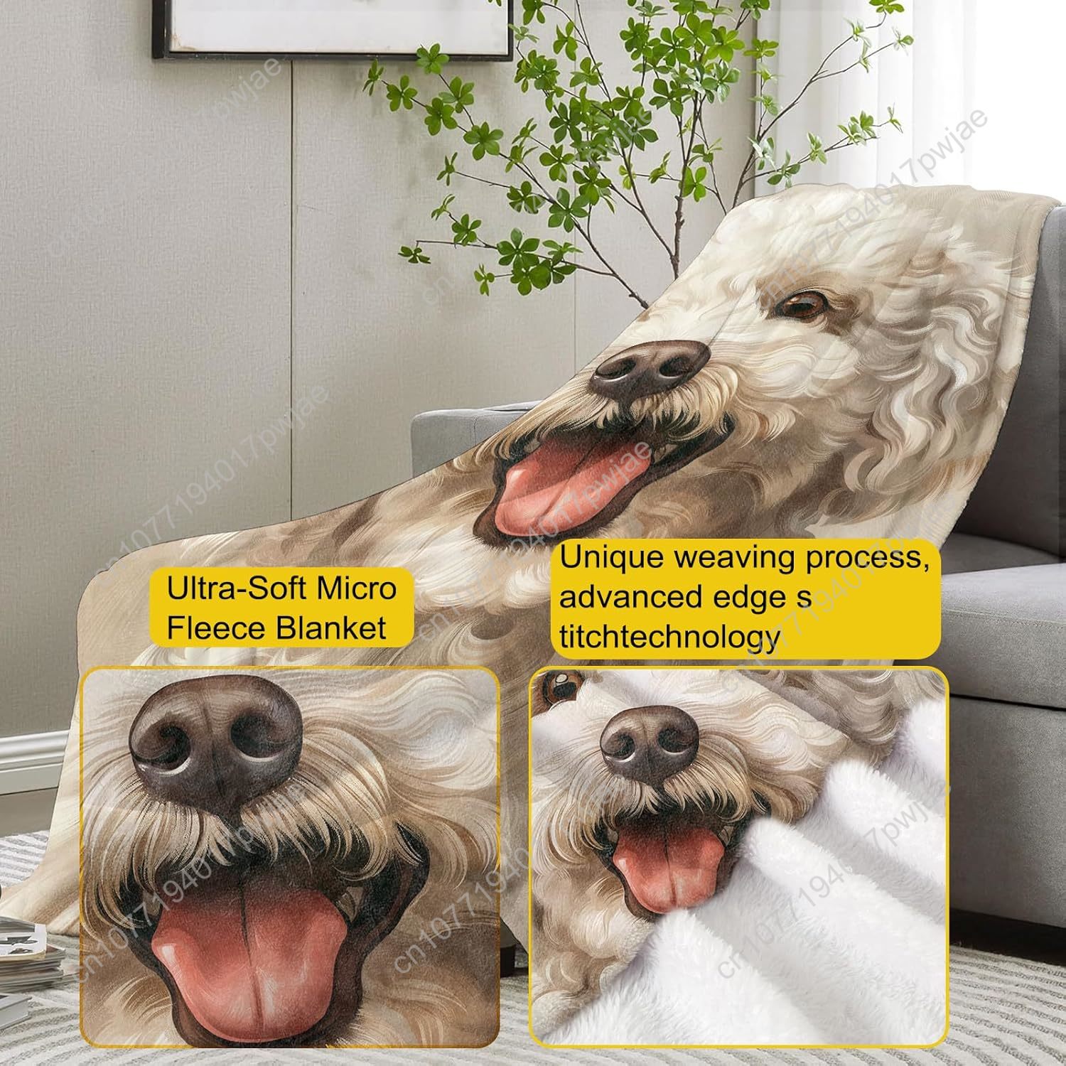 Одеяло с портретом радостного  – обзор и цена Home Textiles Blanket